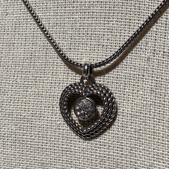 Brighton "Portuguese Heart" Crystal Pendant Necklace - Picture 11 of 12